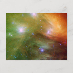 Carte Postale Pleiades étoiles dans infrarouge SSC2007 07A