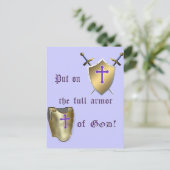 Carte Postale Pleine armure de Dieu (Debout devant)