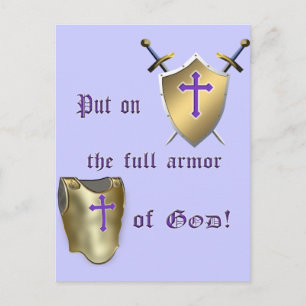 Carte Postale Pleine armure de Dieu