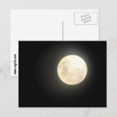 Carte postale Pleine lune (Devant / Derrière)