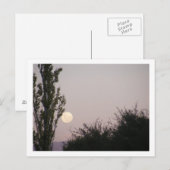 Carte Postale pleine lune (Devant / Derrière)