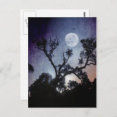 Carte postale Pleine lune (Devant / Derrière)