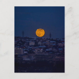 Carte Postale Pleine lune au-dessus d'Erevan