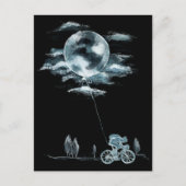 Carte Postale Pleine lune Avec Vélo Idées De Journée Nationale D (Devant)