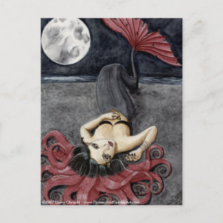 Carte Postale Pleine lune, Coeur vide par Dawn Obrecht