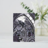 Carte Postale Pleine lune de chats noirs (Debout devant)
