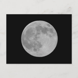 Carte Postale Pleine Lune de près