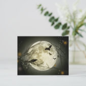 Carte Postale Pleine lune d'Halloween (Debout devant)