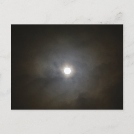 Carte Postale Pleine lune d'hiver (Devant)