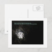 Carte Postale Pleine lune et poème (Devant / Derrière)