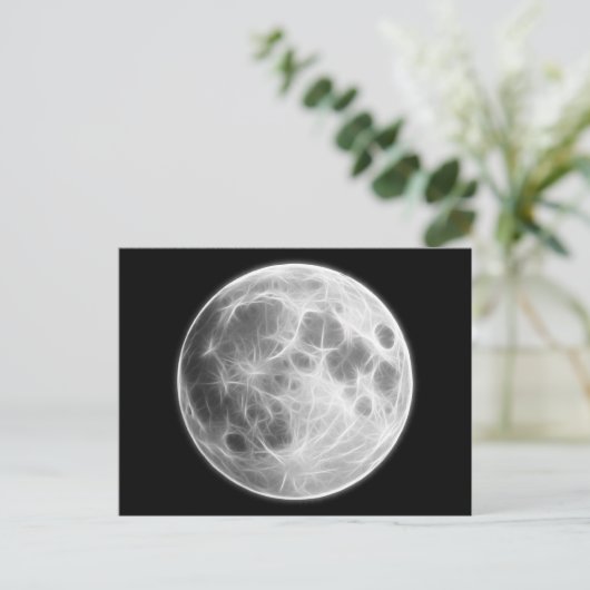 Carte Postale Pleine lune Lunet Planet Globe (Debout devant)