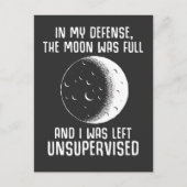 Carte Postale Pleine lune Pagan Witch Citation Wiccan (Devant)