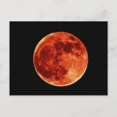 Carte postale Pleine lune rouge (Devant)