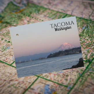 Carte Postale Pleine lune sur Tacoma, Washington Travel