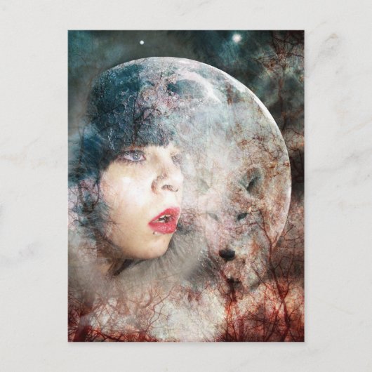 Carte Postale Pleine Lune Wolfs (Devant)