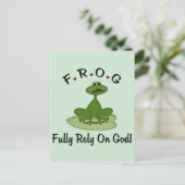 Carte Postale Pleinement confiance en Dieu (Debout devant)