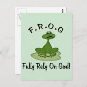 Carte Postale Pleinement confiance en Dieu (Devant / Derrière)