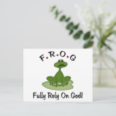 Carte Postale Pleinement confiance en Dieu (Debout devant)