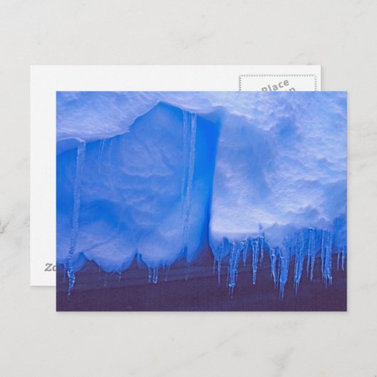 Carte Postale Pléneau Graveyard Iceberg, Antarctique : Bleu (Devant / Derrière)