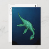 Carte Postale Plesiosaure (Devant / Derrière)