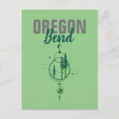 Carte Postale Plier l'Oregon Planètes et arbres géométriques (Devant)