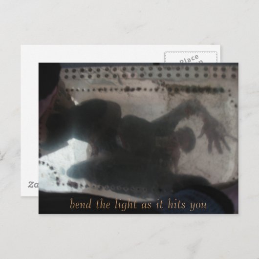 Carte Postale plier, plier la lumière pendant qu'elle vous frapp (Devant / Derrière)