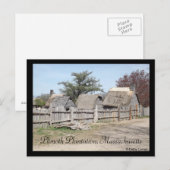 Carte Postale Plimoth Plantation, Massachusetts (Devant / Derrière)