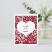 Carte postale Plomb avec amour (Debout devant)