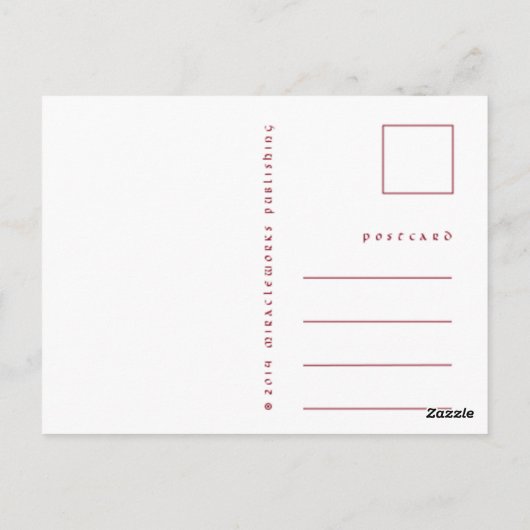 Carte postale Plomb avec amour (Dos)