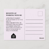 Carte Postale Plomb immobilier générant une liste expirée (Dos)