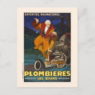Carte Postale Plombières les Bains Poster vintage 1931