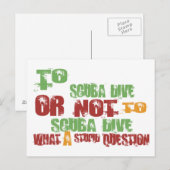 Carte Postale Plongée (Devant / Derrière)