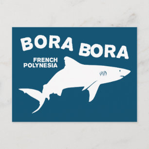 Carte Postale Plongée au milieu des requins à Bora Bora