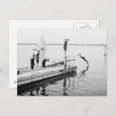 Carte Postale Plongée Au Quai, 1904 (Devant / Derrière)