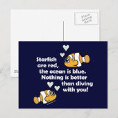 Carte Postale Plongée Avec Vous (Devant / Derrière)