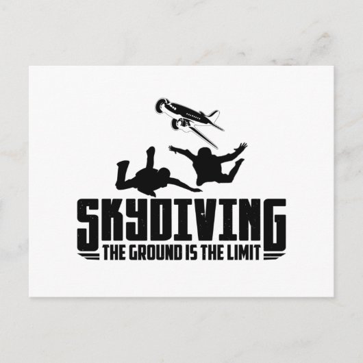 Carte Postale Plongée | Cadeaux Skydiver (Devant)