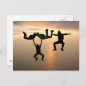 Carte Postale Plongée dans le ciel (Devant / Derrière)