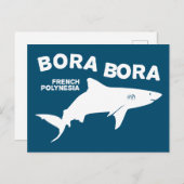 Carte Postale Plongée De Requin À Bora Bora (Devant / Derrière)
