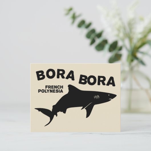 Carte Postale Plongée De Requin À Bora Bora (Debout devant)