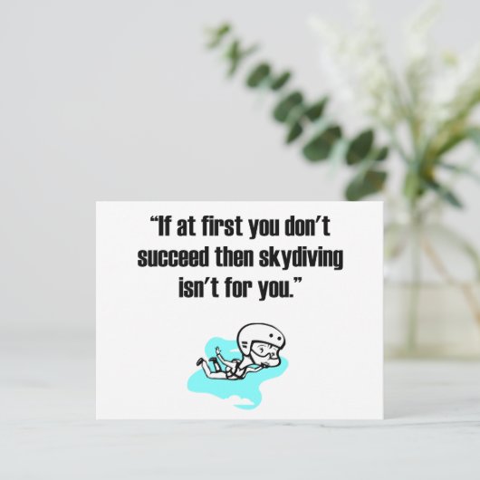 Carte Postale Plongée en ciel (Debout devant)