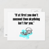 Carte Postale Plongée en ciel (Devant / Derrière)