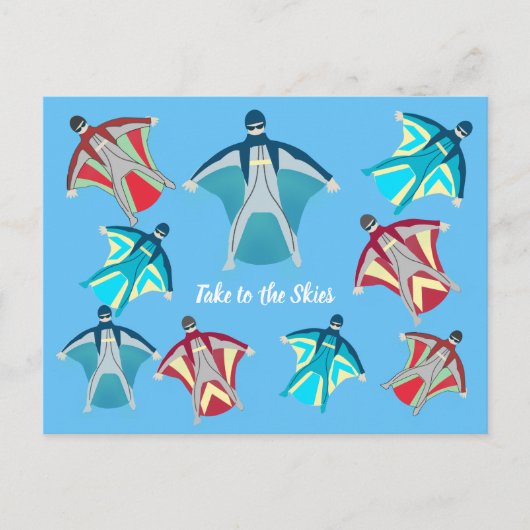 Carte Postale Plongée en ciel (Devant)