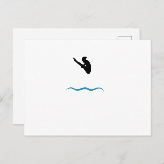 Carte Postale Plongée en Springboard (Devant / Derrière)