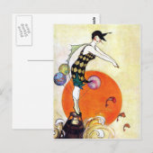 Carte Postale Plongée Flapper Girl (Devant / Derrière)