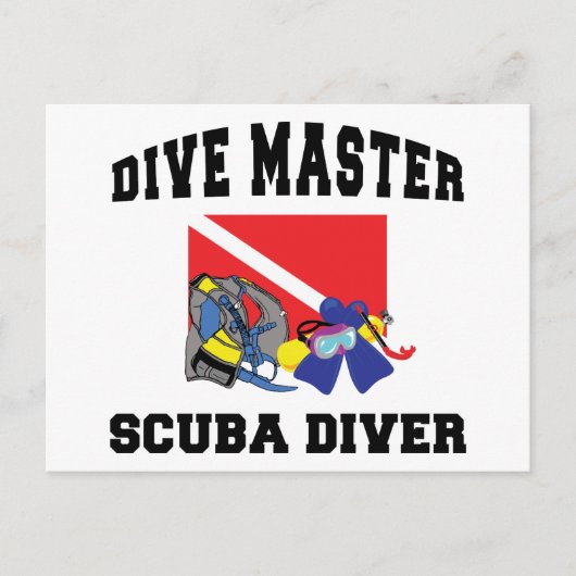 Carte Postale Plongée Master SCUBA Diver (Devant)
