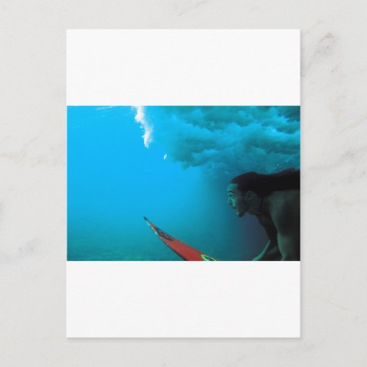 Carte Postale Plongée sous une vague à Rapa Nui (Devant)
