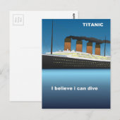 Carte Postale plongée titanesque (Devant / Derrière)