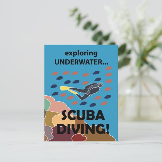 Carte Postale Plongeur (Debout devant)