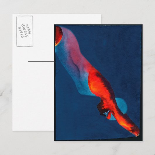 Carte Postale Plongeur 2011 (Devant / Derrière)