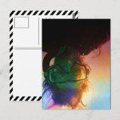 Carte Postale plongeur coloré (Devant / Derrière)